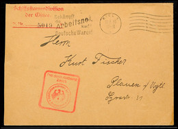4294 1933, "Frei Durch Ablösung Reich Schiffsstammdivision Der Ostsee", Brief Mit Maschinenwerbestempel "KIEL Bekämpft D - Altri & Non Classificati