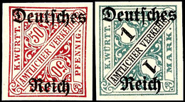 4300 5 Pf Bis 1 Mark Ungezähnt Komplett Tadellos Postfrisch, Gepr. Klinkhammer BPP, Mi. 1.400.-, Katalog: 57/64U ** - Sonstige & Ohne Zuordnung