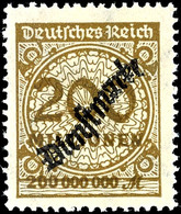 4308 200 Mio M. Olivbraun, Postfrisch, Tadellos, Signiert Fleiner BPP, Mi. 200.-, Katalog: 83b ** - Autres & Non Classés