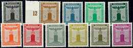 4323 1 - 40 Pfg. Mit Wasserzeichen Postfrisch Komplett, Mi. 150.-, Katalog: 144/54 ** - Autres & Non Classés