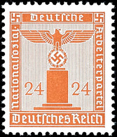 4324 24 Pfg. Mit Waagerechter Gummiriffelung, Postfrisch, Signiert Schlegel D. BPP, Mi. 350.-, Katalog: 163y ** - Sonstige & Ohne Zuordnung