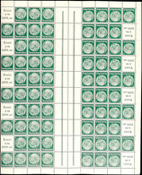 4338 Hindenburg 1939, A15+6 Pfg Markenheftchenbogen Strichleisten 16 Mm Abstand, Ohne Rechten Rand Postfrisch, Senkr Nac - Autres & Non Classés