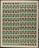 4343 Stände 1934, 5+6 Pf. Markenheftchenbogen Komplett Postfrisch, Waager. Mittig Gefaltet, Im Rand Minimale Antrennunge - Other & Unclassified