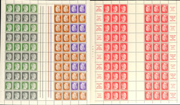 4347 Hitler 1941, 2 Versch. Markenheftchenbogen, Postfrisch (gefaltet, Minimal Angetrennt), 12 Pf. Mit Bogen-Nr. Nach Au - Other & Unclassified