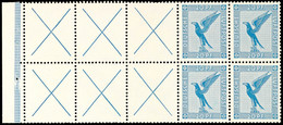 4362 Flugpost 1931, Markenheftchen ONr. 3, Postfrisch, Aufgetrennt (ohne Klammer, 1 Blatt Luftpost-Klebezettel Anhaftung - Carnets