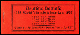 4373 Nothilfe-Markenheftchen 1935 Trachten, Originalgeklammert, Vollst_ndiger Inhalt, Jedoch H-Bl_tter Am Zwischenblatt  - Carnets