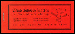 4376 MH WHW Schiffe 1937, Tadellos Postfrisches Heftchen Mit Originalklammerung Und Ohne Aufschlagebug, Mi. 130,-, Katal - Libretti