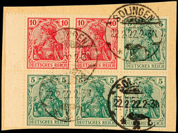 4413 Heftchenblatt 23aaA Auf Briefstück Mit Rand (Mi. 176.-), Katalog: HBl.23aaA BS - Altri & Non Classificati