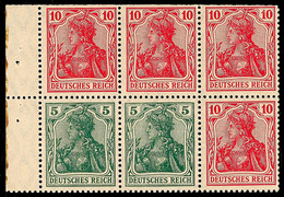 4416 1920, Germania-Heftchenblatt 27 AaA, Postfrisches Prachtstück Mit üblicher Zähnung Oben, 65.-, Katalog: HBl.27aaA * - Altri & Non Classificati