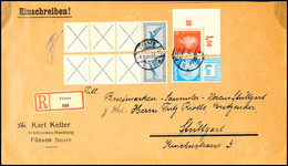 4483 X+X+X+20 Pfg Flug 1930/31 2 Paare Mit 10 Pfg Präsidenten (Nr. 413) Und 4 Pf. Hindenburg (Nr. 467) Portorichtig Auf  - Altri & Non Classificati