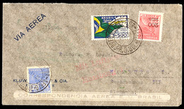 4730 1933, 6. SAF, Brasilianische Post, Brief Mit Grünem Bestätigungsstempel (schwach Abgeschlagen), Katalog: Si.230A BF - Altri & Non Classificati