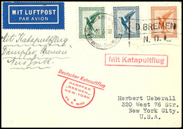 4779 1930, D. Bremen 25.6, Umschlag Mit Dt. Seepostaufgabe Vom 20.6. Und Sonder-Cachet In Die USA, Pracht, Katalog: K29d - Autres & Non Classés