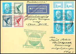 4809 1931, D. Europa 24.8, Karte Mit Dt. Seepostaufgabe Vom 23.8. Und Sonder-Cachet Nach Stuttgart, Pracht, Katalog: K85 - Other & Unclassified