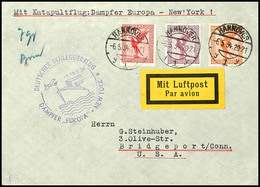 4826 1934, D. Europa 13/14.5, Brief Aus HANNOVER 6.5. Mit Sonder-Cachet In Die USA, Kleine Randspuren, Sonst Pracht, Kat - Sonstige & Ohne Zuordnung