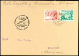 4863 LIECHTENSTEIN 1946, Segelflug-Brief "ERSTE LICHTENSTEINISCHE SEGELFLUGPOST 1946 MASESCHA-SCHAAN" Mit 20 U. 50 Rp. F - Other & Unclassified