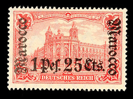 5132 1.25 Pes. Auf 1 Mark Tadellos Ungebraucht, Mi. 80.-, Katalog: 43 * - Marocco (uffici)