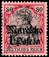 5165 FES-MELLAH (KK) Type 3, Sauberer Abschlag Auf 1 Pes/80 Pfg, Pracht (ARGE 150), Katalog: 54 O - Marruecos (oficinas)