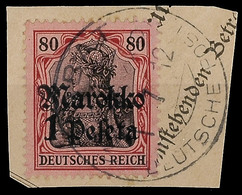 5173 RABAT (MAROKKO) DP 1.7.12, Klar Und Komplett Auf Kabinett-Postanweisungsbriefstück Mit Mi.-Nr. 54, Katalog: 54 BS - Deutsche Post In Marokko
