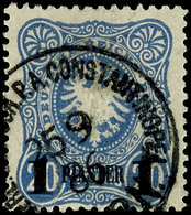 5217 1 Piaster Auf 20 Pf Mit Seltenem Stempel CONSTANTINOPEL KDPA 25 9 86 (Wiederverwendung In Therapia), Dopp. Gepr. Dr - Turquie (bureaux)