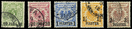 5229 Krone/Adler Mit Aufdruck, Kompletter Gestempelter Prachtsatz, Mi. 60.-, Katalog: 6/10 O - Turchia (uffici)