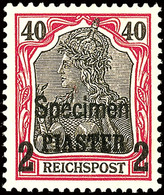 5263 20 Para Bis 2 Piaster Auf Reichspost Mit Aufdruck "Specimen", 5 Ungebrauchte Kabinettstücke, Teils Signiert, Mi. 95 - Deutsche Post In Der Türkei