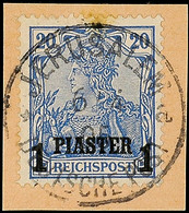 5341 JERUSALEM DP A 6.4.05, Kompletter Und Klarer Abschlag Auf Postanweisungs-Briefstück, 1 Kleiner Stockpunkt, Sonst In - Turchia (uffici)