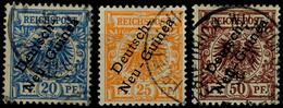 5358 20, 25 Und 50 Pf Je Tadellos Gestempelt, Mi. 140,--, Katalog: 4/6 O - German New Guinea