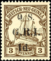 5367 DIENSTMARKEN: 1 D. Auf 3 Pfg. Kaiseryacht, Tadellos Postfrisch, Signiert Hoffmann-Giesecke BPP, Mi. 120.-, Katalog: - Deutsch-Neuguinea