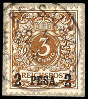 5396 2 Pesa Bis 25 Pesa Aufdruckausgabe1893, Kompletter Gestempelter Prachtsatz, Dabei 2 Pesa Auf Briefstück, Mi. 200,-, - Afrique Orientale