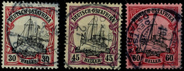 5431 30, 45 Und 60 Heller Je Tadellos Gestempelt, Mi. 320,--, Katalog: 35/37 O - German East Africa