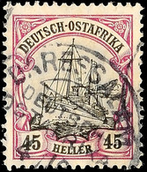 5432 45 Heller Kaiseryacht, Tadellos Gestempelt, Mi. 70.-, Katalog: 36 O - German East Africa