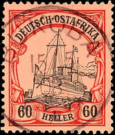 5463 BUKOBA 15/5 08, Ideal Klar Und Zentrisch Auf 60 Heller Schiffszeichnung (min. Hell), Katalog: 29 O - Africa Orientale Tedesca