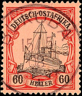 5463 BUKOBA 15/5 08, Ideal Klar Und Zentrisch Auf 60 Heller Schiffszeichnung (min. Hell), Katalog: 29 O - Deutsch-Ostafrika