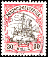 5478 KISSENJI 11.6 Klar Auf 30 Heller Kaiseryacht, Katalog: 35 O - Deutsch-Ostafrika
