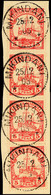 5493 MIKINDANI, 5 Pesa Im Senkrechten Viererstreifen Auf Luxusbriefstück, Vom 25.12.05, Katalog: 13 BS - Afrique Orientale