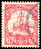 5497 MKALAMA DOA 24.3..., Klarer Und Fast Kompletter Abschlag Auf Loser Marke 7 1/2 Pfg. Kaiseryacht Mit Wasserzeichen,  - Afrique Orientale