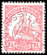 5504 MNYUSSI 7 9 ?, Fast Vollständig Klar Auf 7½ Heller Schiffszeichnung Mit Wz., Katalog: 32 O - Deutsch-Ostafrika