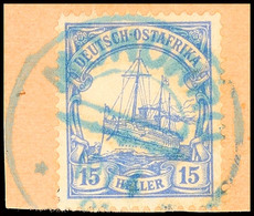5509 MOHORRO 10/4 06 Klar Und Zentrisch Auf Postanweisungsausschnitt 15 Heller Schiffszeichnung, Katalog: 25 BS - Africa Orientale Tedesca