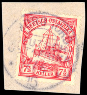 5512 MOROGORO 1/6 15, Kriegdatum Klar Und Zentrisch Auf Briefstück 7½ Heller Schiffszeichnung, Katalog: 32 BS - Afrique Orientale