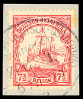 5552 USAMBARA (DEUTSCH-OSTAFRIKA) BAHNPOST ZUG 1a, Fast Kpl. Stempel Vom 6.11.13 Auf 7 1/2 H, Katalog: 32 BS - Africa Orientale Tedesca