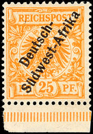 5590 25 Pf. Tadellos Ungebraucht, Sign. Richter, Mi. 280.-, Katalog: Ia * - Sud-Ouest Africain Allemand