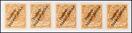 5593 3 Pfg Hellockerbraun, Aufdruck In Zwei Worten, 5 Stück Tadellos Postfrisch, Je Gepr. Jäschke-L. BPP, Mi. 150.-, Kat - Africa Tedesca Del Sud-Ovest