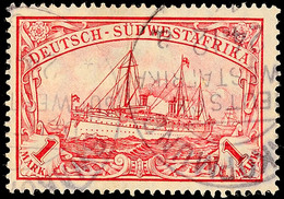 5604 1 Mark Kaiseryacht, Tadellos Gestempelt, Mi. 95.-, Katalog: 29A O - Sud-Ouest Africain Allemand