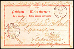 5628 GIBEON 20 10 05, Feldpostkarte (farbige Gruß Aus Karte Mit Gebrauchsspuren) Nach Erlbach (Vogtl.)  BF - German South West Africa