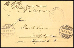 5655 OKAHANDJA 15/3 04 (Ersttag Der Arge Type 6) Auf Feldpostkarte Nach Frankfurt Mit Ank.stpl  BF - Deutsch-Südwestafrika