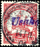 5672 USAKOS, Violetter L1, Mit Petschaftsstempel Vom 14.11.04 Auf 10 Pfg. Kaiseryacht Ohne Wasserzeichen, Gut Gezähnt, K - Sud-Ouest Africain Allemand