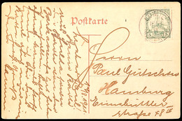 5787 LOMIE KAMERUN 18.8.11, Klar Auf Bedarfsgebrauchter, Farbiger AK "Faktorei In Kribi" Mit Viel Text Nach Hamburg, Kar - Cameroun