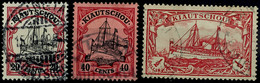 5860 20 Cents, 40 Cents Und 1/2 Dollar Je Tadellos Gestempelt, 1/2 Dollar Tiefst Gepr. Jäschke-L. BPP, Mi. 244,--, Katal - Kiautchou