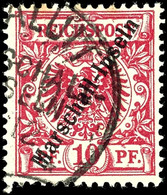 5913 10 Pf. Jaluit-Ausgabe Tadellos Gestempelt, Tiefst Gepr. R.F. Steuer BPP, Mi. 110,--, Katalog: 3I O - Marshall-Inseln