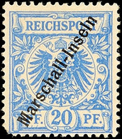 5915 20 Pfg Jaluit-Ausgabe, Ungebraucht, Eckzahnfehler, Katalog: 4I * - Marshall-Inseln